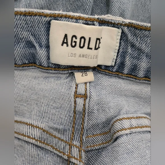 Womens Agolde Two-Tone Jeans - Picture 4 of 5